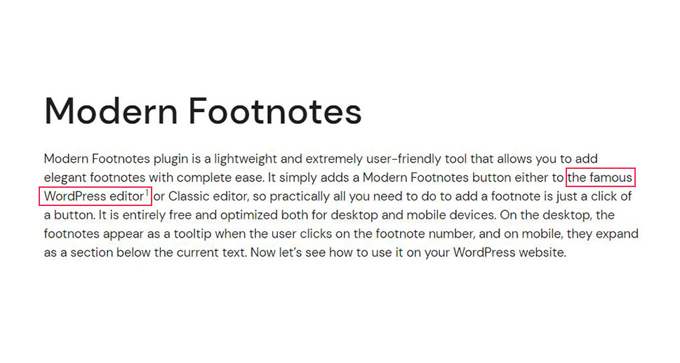 Footnote Frontend