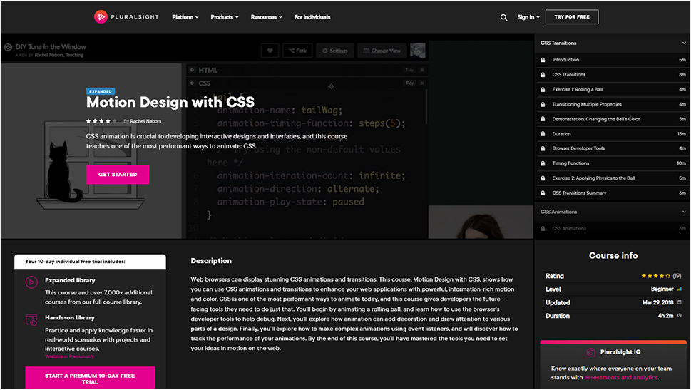 Motion Design with CSS - Pluralsight