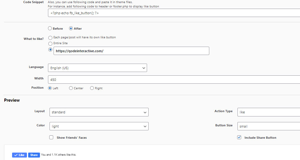 WP Like Button Options