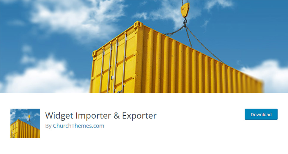 Widget Importer & Exporter