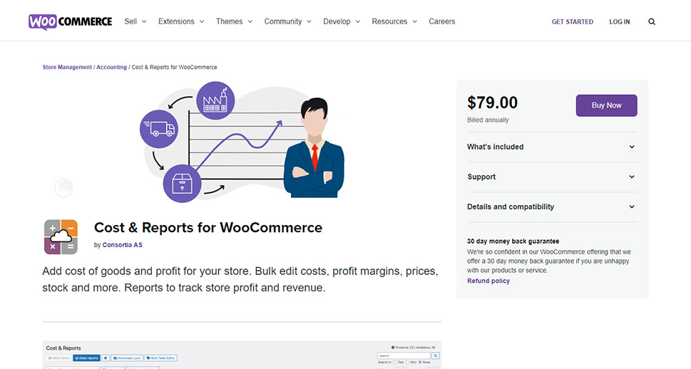Cost & Reports for WooCommerce