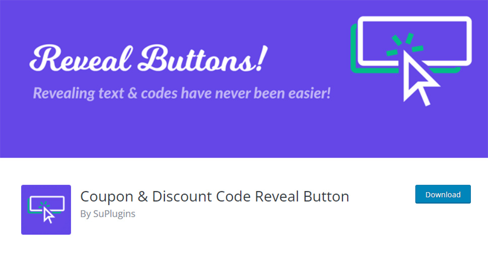 Coupon & Discount Code Reveal Button