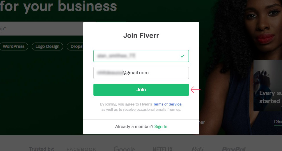 Fiverr Sign In