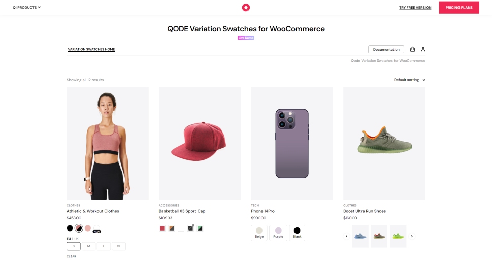 QODE Variation Swatches for WooCommerce