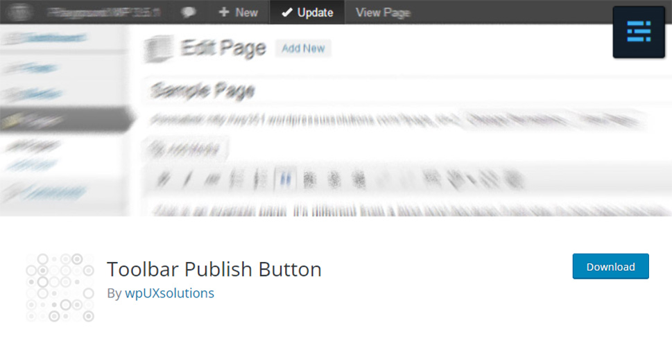 Toolbar Publish Button