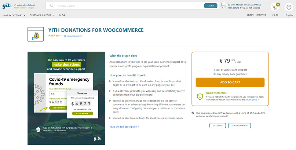 Yith Donations for WooCommerce