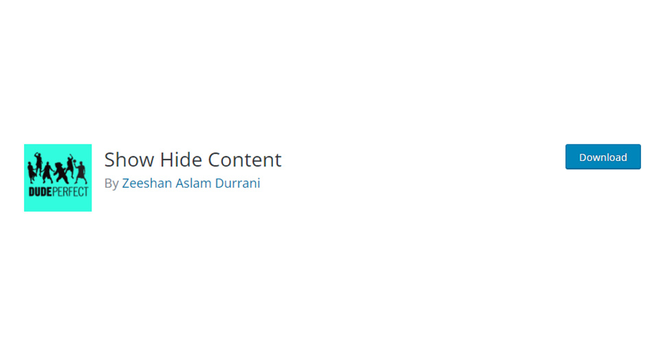 Show Hide Content