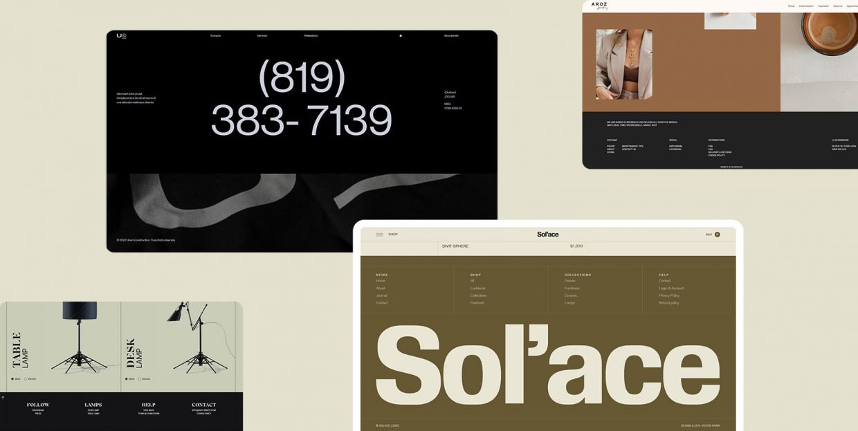 Stunning Examples of Innovative Footer Design