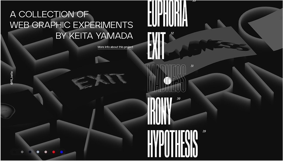 Web Graphic Experiments by Keita Yamada