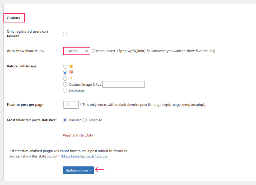 Advanced Uses Options