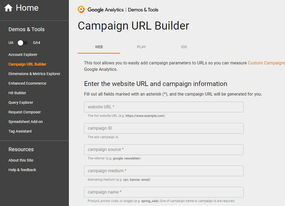 Campaign URL Builder