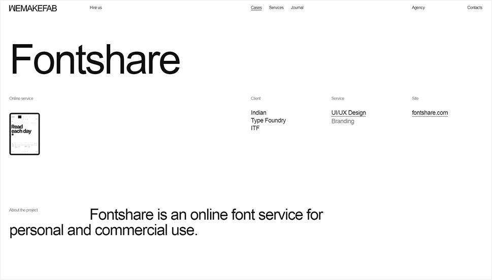 Fontshare by Wemakefab