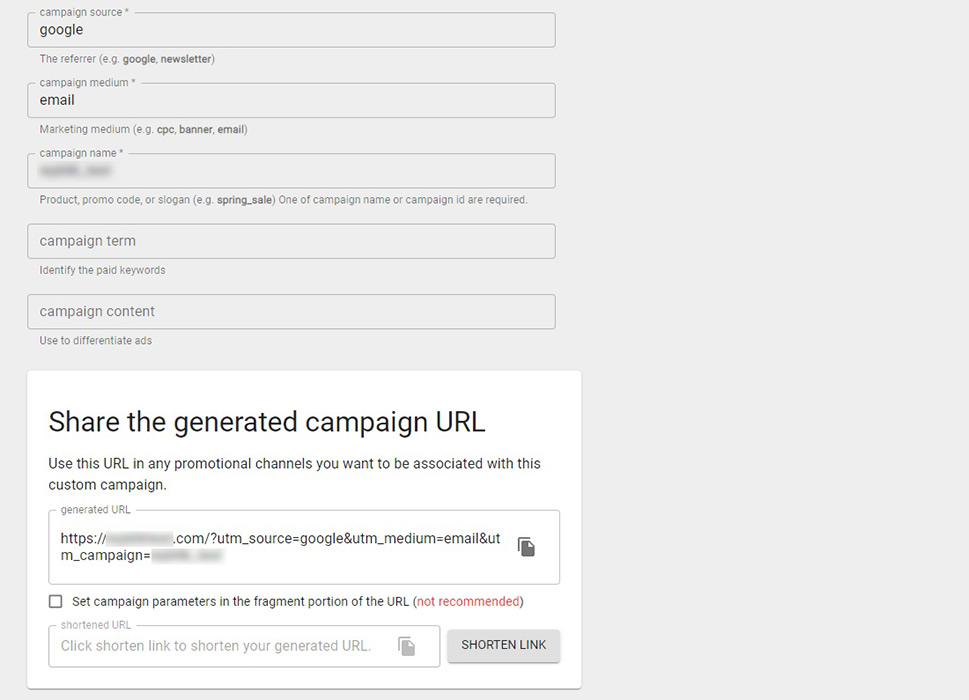 UTM Parameters