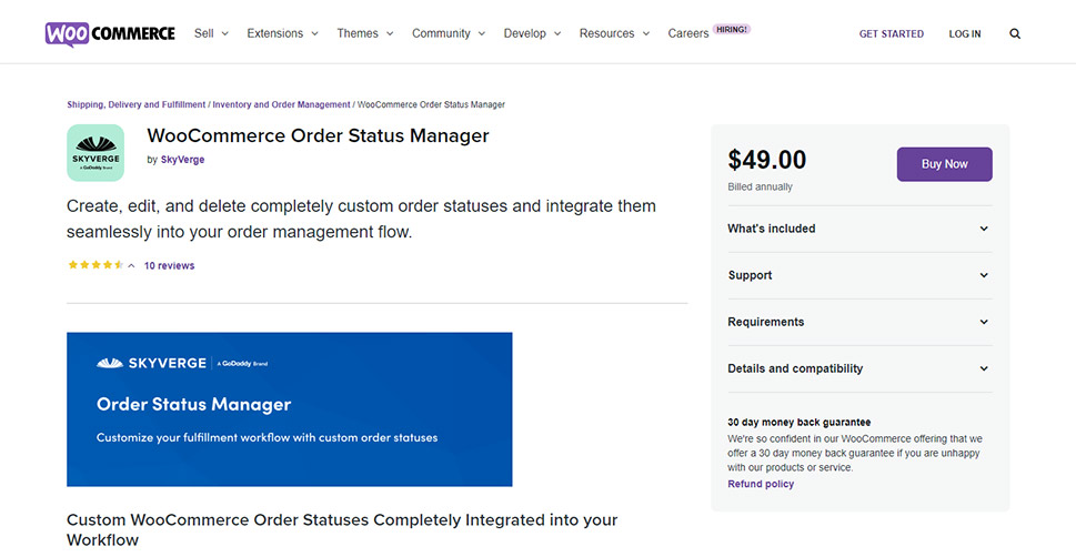 WooCommerce Order Status Manager
