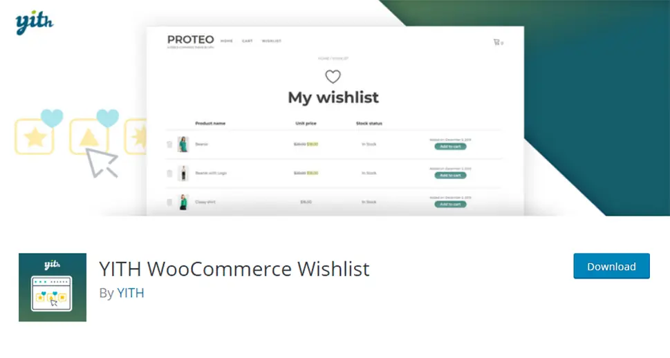 YITH WooCommerce Wishlist