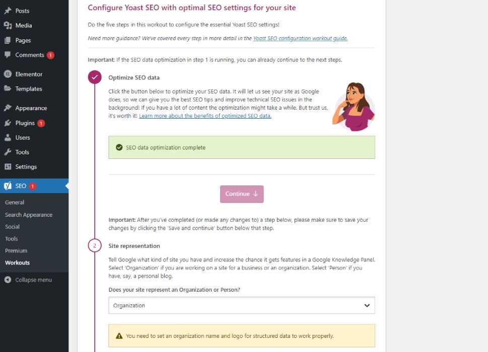 Configure Yoast SEO