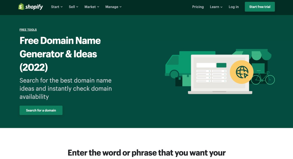 Shopify Domain Name Generator