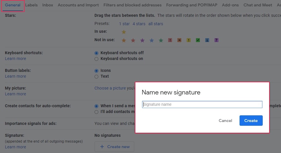 Add Signature