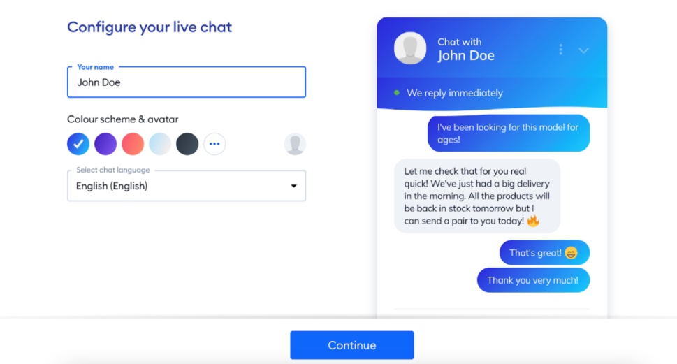 Configure Your Live Chat