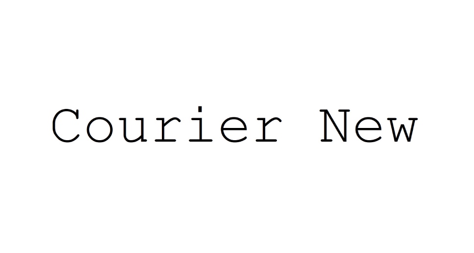 Courier New