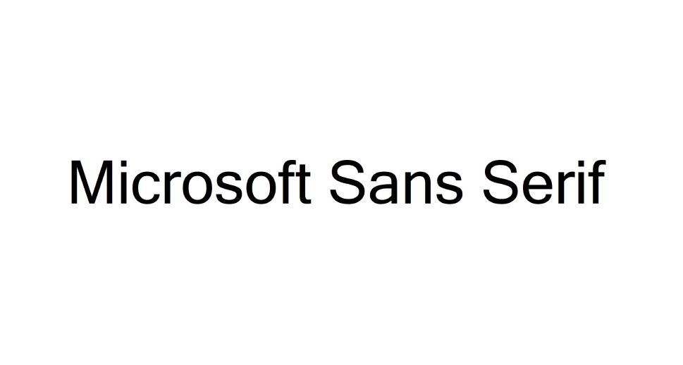 Microsoft Sans Serif