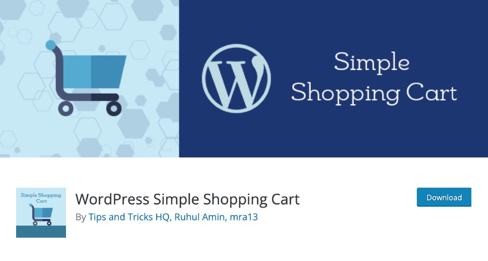 WordPress Simple Shopping Cart