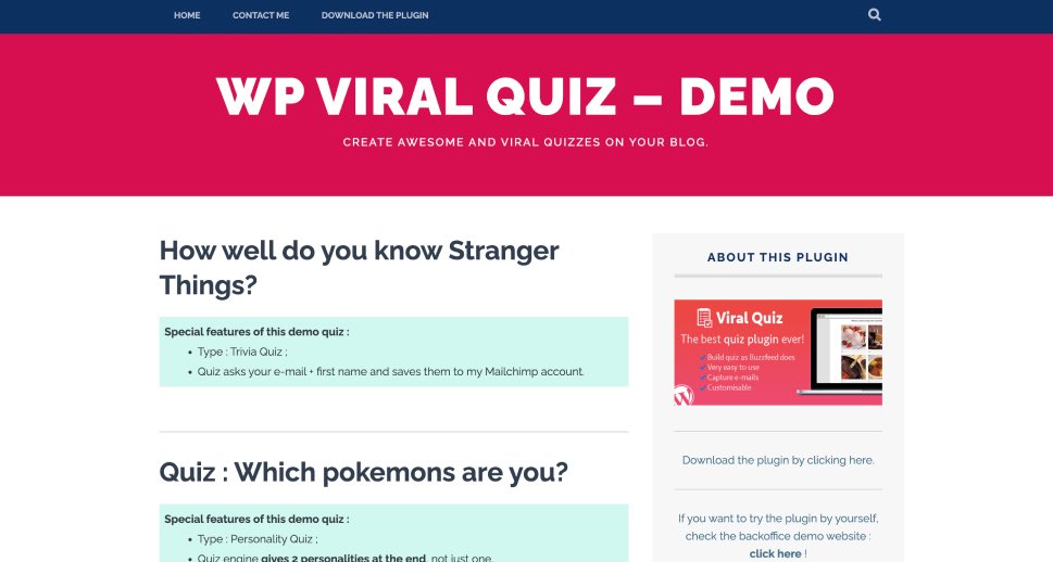 WordPress Viral Quiz – BuzzFeed Quiz Builder