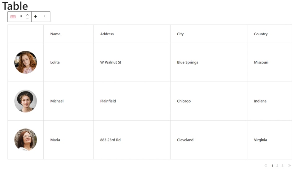 Data Table Gutenberg Final Look