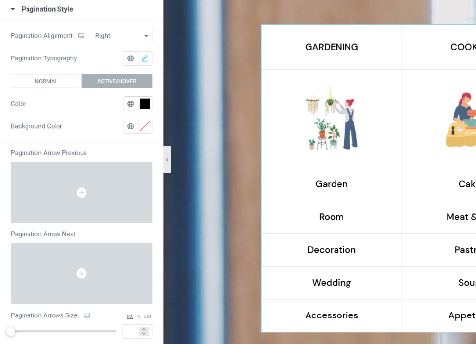 Data Table Pagination Style