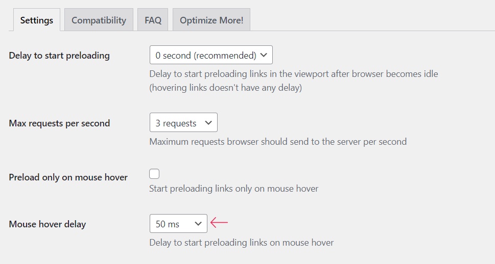 Mouse Hover Delay