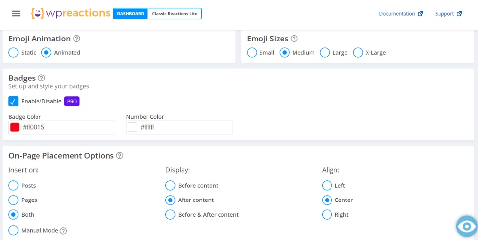 WP Reactions Emoji Setup