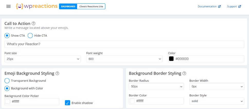 WP Reactions Styling