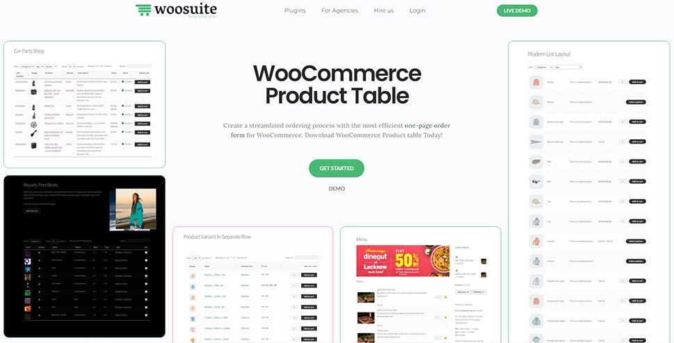 WooCommerce Product Table