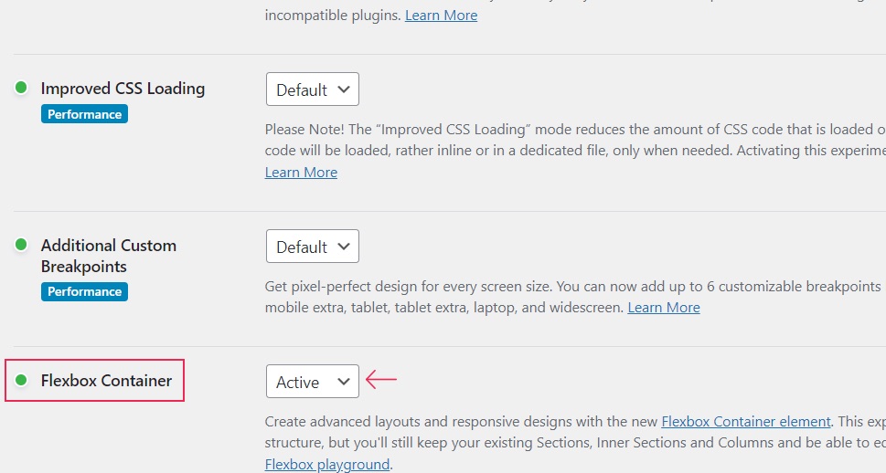 Flexbox Container