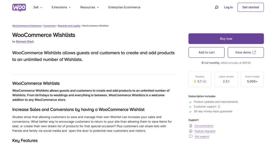 WooCommerce Wishlists