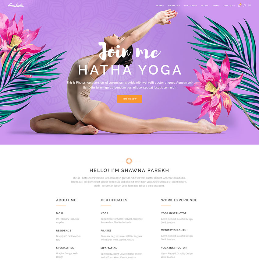 Ashtanga – Yoga Studio Theme – Qode Interactive