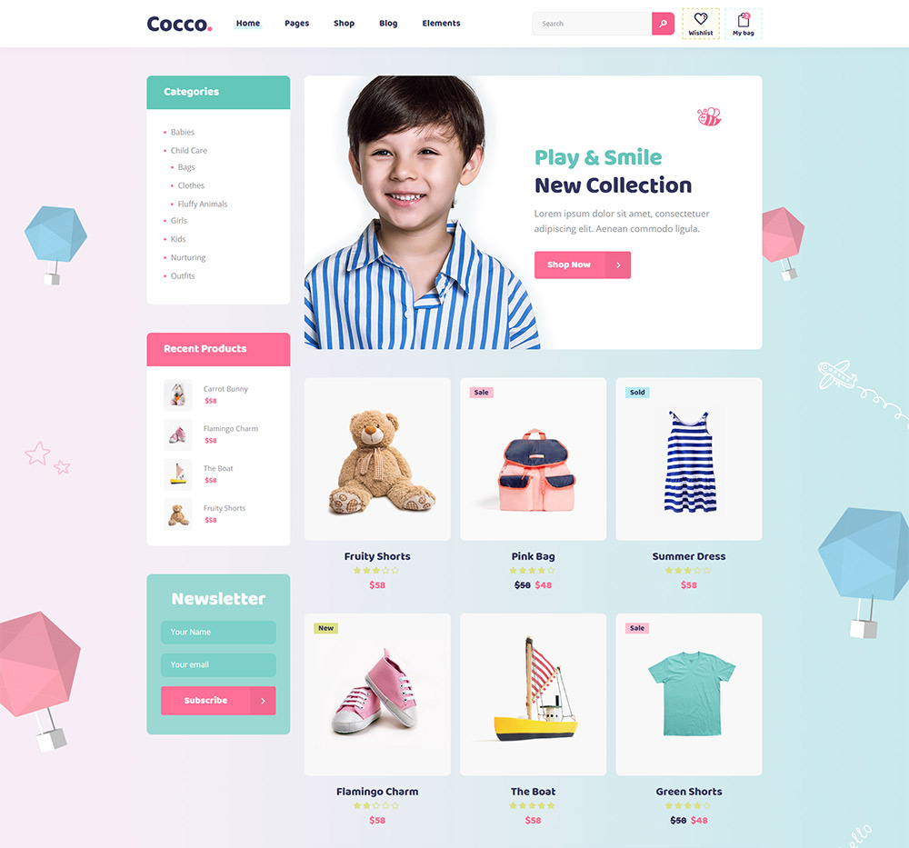 Cocco – Kids Store and Baby Shop Theme – Qode Interactive