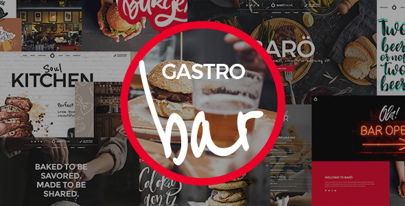 GastroBar - Theme for Fast Food Restaurants and Bars