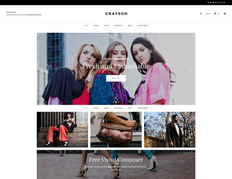 Grayson Clothing Shop Theme Qode Interactive