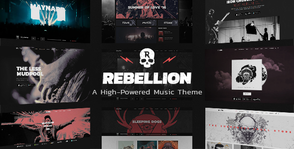 Rebellion - Theme for Music Bands & Record Labels