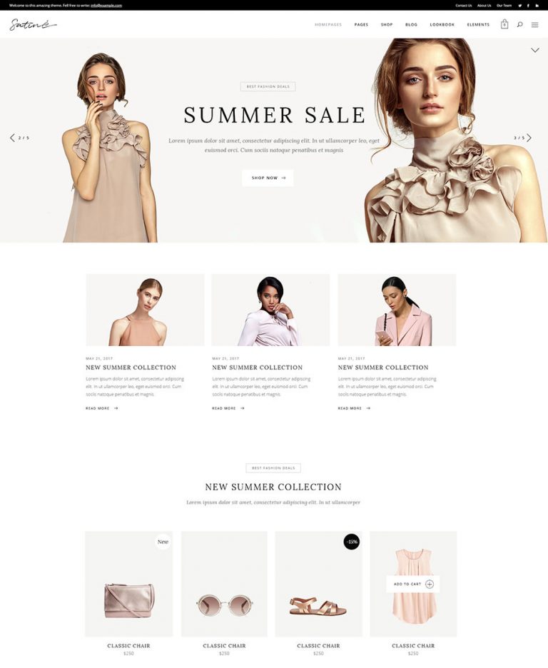 Satiné – Fashion and Clothing Shop Theme – Qode Interactive