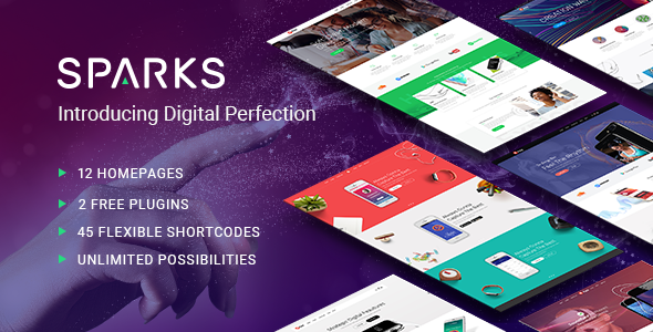 Sparks - App Development Theme
