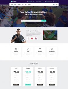Trophy – Soccer and Football club Theme – Qode Interactive