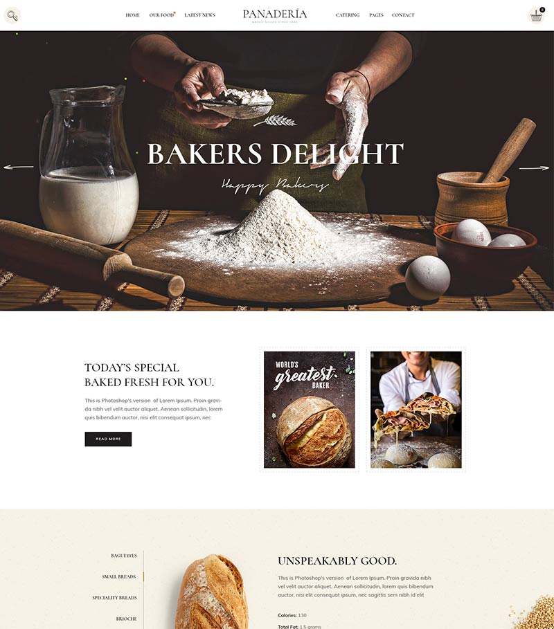 Panadería – Bakery and Pastry Shop Theme – Qode Interactive