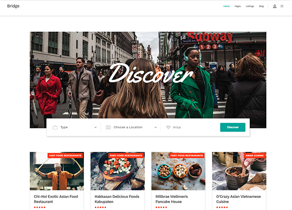 City Listing Bridge Theme Demo