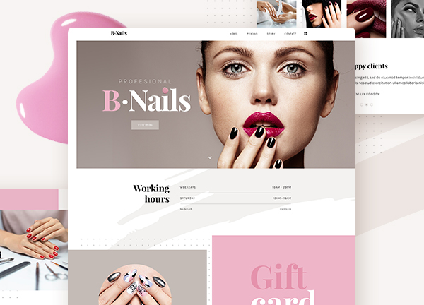 The Nail Lab Website Template | WIX - Awwwards