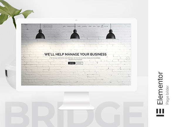 Bridge Original Elementor Bridge Theme Demo