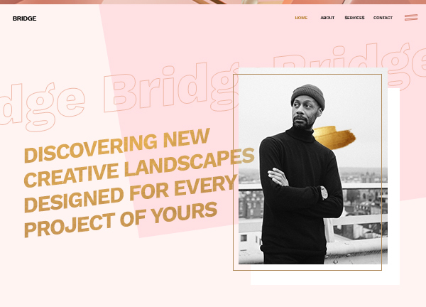 Agency-pink Bridge Theme Demo