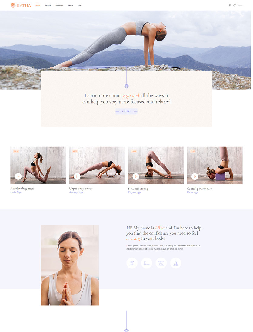 Hatha – Yoga WordPress Theme – Qode Interactive