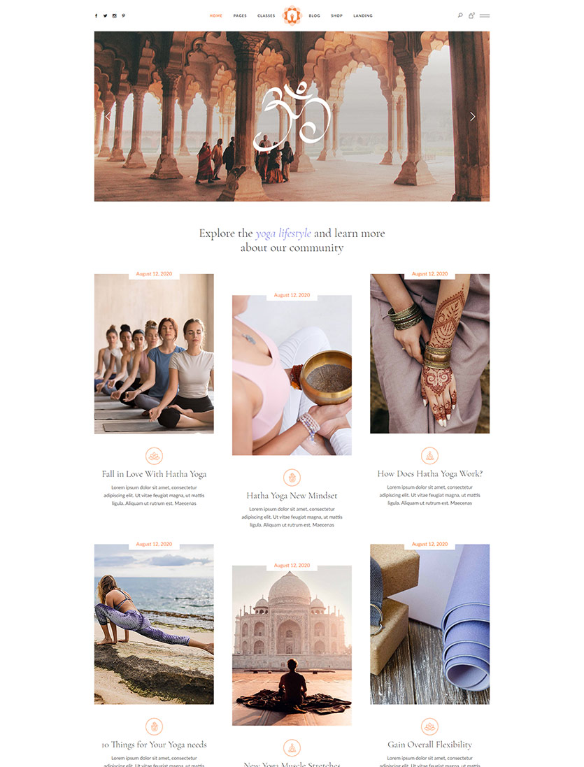 Hatha – Yoga WordPress Theme – Qode Interactive